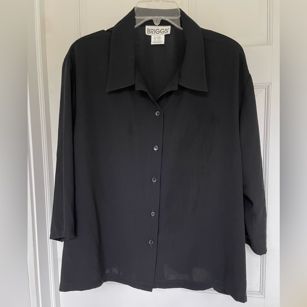 XL Black button down shirt